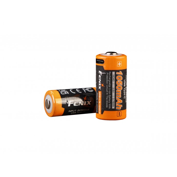 Fenix 16340 - 1050mAh - Acumulator cu USB Type-C - ARB-L 16-1050UP